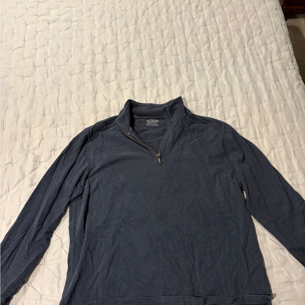 J. Crew Men's Navy Zip-Up Sweater